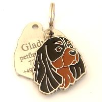 medagliette per cani - Cavalier King Charles Spaniel Nero Focato.jpg Medagliette per cani, medagliette per cani incise, medaglietta, incese medagliette per cani online, personalizzate medagliette, medaglietta